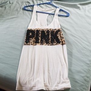 White PINK tank top